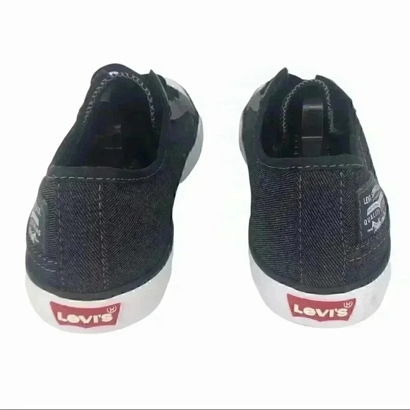 Levi’s Stan Buck C Men’s Sneakers Size 8 Black Denim Retro Comfort Casual - Picture 12 of 16